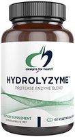 Designs for Health Hydrolyzyme - Enzymes for Protein Digestion, Protease Enzymes to Aid Protein Digestion (60 Capsules)