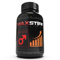 MaxStiff Pill for Men - Performance and Testosterone Booster, Bigger Badder, Better - 60 Capsules