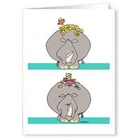 Funny Note Cards - Funny Hippo - 18 Boxed Note Cards & Envelopes