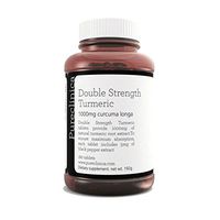 Double Strength Turmeric - Massive 1000mg x 180 Tablets - 200% More Turmeric and Natural Levels of The Potent Curcumin per Tablet - and 5mg Black Pepper Extract for 300% Increased Absorption.SKU:Turm