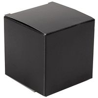 JAM PAPER Glossy Gift Boxes - 2 x 2 x 2 - Black Glossy - Sold Individually