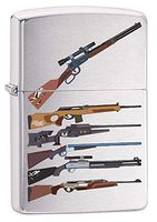 Zippo Lighter: Rifle Designs - Brushed Chrome 79725