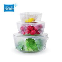 Grand Fusion™ Silicone Food Wrap 4 pk, Reusable Super Flexible, Stretchable Wraps