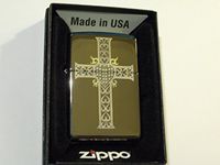Zippo Lighter - Jewelry Heart & Cross Black Ice