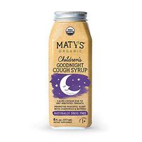 Maty's Organic Children's Goodnight Cough Syrup 6 fl oz Calm Cough, Promote Rest