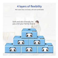 6 Packs Pumping Toilet Paper towel,100g per Pack Thickened Soft Toilet, 4 Ply Comfort Care Bath Tissue Paper, Household Bamboo Pulp Tissue Skin-Friendly Littay