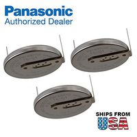 3X Panasonic CR-2032/HU3N 3V Lithium Coin Battery Horz 2 Pins for PC CMOS CHECKSUM Failure Battery State Low, System Options NOT Set, TIME Date NOT Set Display Type Mismatch, Memory Size Mismatch