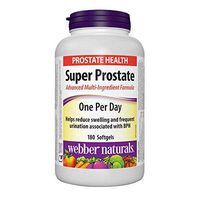 Webber Naturals Super Prostate Advanced Multi-Ingredient Formula, One Per Day, 180 softgels