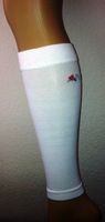 ProCaliber Sports Compression Calf Sleeve - White/White - Medium