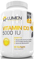 Vitamin D3 5000 IU - Powerful Antioxidant Supplement to Combat Vitamin D Deficiency, Boost Immune System & Improve Bone Health - 60 Softgels
