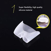 LUCKFY Foot Cushions Forefoot Pads, Silicone Bunion Pads Pain Relief for Calluses to Men and Women Anti-Slip Party Feet Forefoot Pain Relief 6 Pairs,Closed