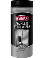 Weiman Stainless Steel Wipes - Removes Fingerprints, Residue, Water Marks and Grease From Appliances - Works Great on Refrigerators, Dishwashers, Ovens, Grills - 30 Count