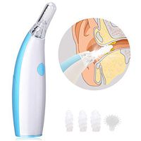 Ear Cleaner, Ear Wax Removal Kit, Spiral Ear Wax Cleaner Kit for Humans, Ear Pick with 5 Silicone Spiral Tips, Safe and Comfortable Earwax Removal Tool with LED Lights for People of All Ages