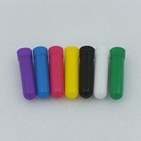 micoshop 10 Sets Tubes Diffuser Blank Nasal Inhaler Essential Oil Aromatherapy White