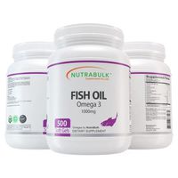NutraBulk Omega-3 Fish Oil Soft Gels 500 COUNT