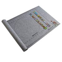 PSSS Puzzle Mat, Jigsaw Puzzles Roll Up Mat Play Mat Puzzles Blanket for Up to 1500 Pieces Puzzles Travel Storage Bag Puzzles Board for Adults Kids Gifts - Preserve Your Finished Puzzle (Gray)