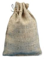 8" X 12" Burlap Bags with Drawstring - Lot of 50