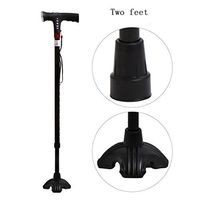 Crutches Walking Stick Walking Travel Adjustable Walking Canes Walking Sticks for Men and Women with Led Light Cushion Handle Arthritis Seniors Disabled