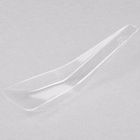 Fineline Settings 10-Piece Tiny Temptations Tensils Asian Zest Spoon, 5-Inch, Clear