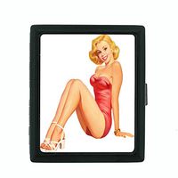 Vintage Retro Sexy Bridesmaid Party Cigarette Case Pin Up Girl-055