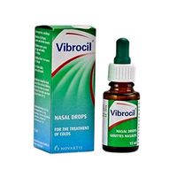 VIBROCIL Nasal Drops 15 ml - Acute &Chronic Rhinitis, Seasonal (Hay Fever), Sinusitis Nasal Congestion Cold Relief