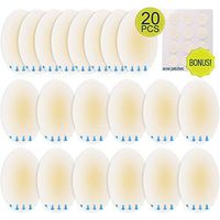 20 PCS Blister Bandage Blister Gel Pads +12 Dots Acne Patches, Gel Blister Cushion, Waterproof Hydrocolloid Bandages for Foot, Toe, Heel Blister Prevention & Recovery