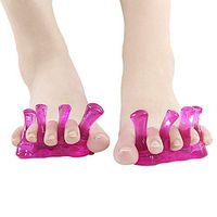 HAIHF Gel Toe Separators & Toe Spreader,Gel Toe Straightener for Overlapping Toes, Bunion Corrector, Hallux Valgus Forefoot Pain Relief (2 Pairs)