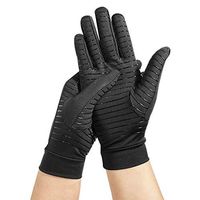 JOEPET Anti Arthritis Copper Compression Therapy Gloves, Compression Gloves Full Finger - Relieve Arthritis, Rheumatoid, Carpal Tunnel, tendonitis Pain for Women and Men,S