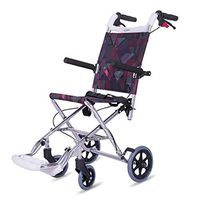 Xue Yang Shop Lightweight Transport Medical Wheelchair with Adjustable Armrests and Hand Brakes, Portable and Folding Wheelchair with seat Belt and Flip Back Armrests
