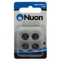 Nuon - (4 Pack) SMC389-4 1.5V Silver Oxide Watch Battery