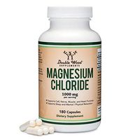 Magnesium Chloride (Cloruro De Magnesio) - 180 Capsules, 1,000mg Per Serving, for Sleep, Constipation, Digestion, Bone Health, and Relaxation - Made and Tested in The USA by Double Wood Supplements