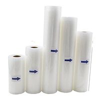 Vacuum Sealer Rolls,Reusable Food Saver Bag Kitchen Fresh-Keeping Storage Bags,Size 4.72'/5.9'/7.87'/9.84'/11.02' X 196.85' (M-15x500cm/5.9x196.85"inch)