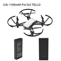 Battery 3.7V 800mAh For DJI Tello, Elevin(TM) For DJI Tello Drone Intelligent Flight Battery 1100 mAh 3.8V (Black)