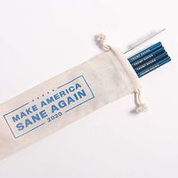 Anti-Trump Stainless Steel Straws (4, TS)