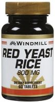 Windmill Red Yeast Rice 600 mg Tabs, 60 ct