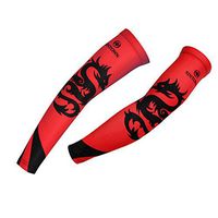 Xinzechen Outdoor Bicycle Arm Warmers Red Dragon Size S