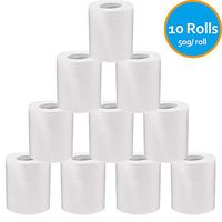 Toilet Paper 4-Ply Soft Smooth Strong Toilet Tissue for Daily Use, 50g per Roll, 10 Rolls