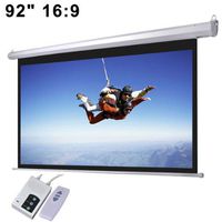 Automatic Electric Projector Screen Wall Mounted 92" 16:9