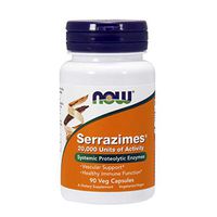 NOW Supplements, Serrazimes (Systemic Proteolytic Enzymes) 20,000 Units, 90 Veg Capsules