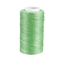 uxcell Crafts 150D 1mm Leather Sewing Stitching Flat Waxed Thread String Cord (150D 1mm 50M, Light Green)