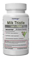 Superior Labs Milk Thistle NonGMO - 80% Silymarin Flavonoids - Powerful Formula for Healthy Liver, Kidney, Detox and Function, Energy - 250mg 4:1 Extract Yielding 1,000mg, 120 Vegetable Caps
