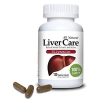 Liver Care Silymarin Milk Thistle Extract 300mg, Liver Support, Cleanse & Detox Supplement, 120 Vegetarian Capsules