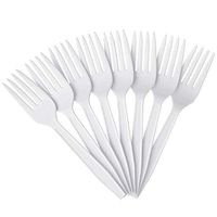 Office Depot Full-Sized Plastic Forks, White, Box Of 1000, 3585490688