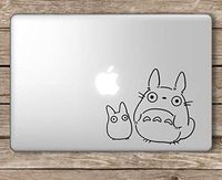 Totoro Studio Ghibli - Apple MacBook Laptop Vinyl Sticker Decal, Die Cut Vinyl Decal for Windows, Cars, Trucks, Tool Boxes, laptops, MacBook - virtually Any Hard, Smooth Surface