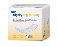Hartmann 26954-180 Dignity Regular-Duty Pad for Light Protection, Disposable, 4" Width, 12" Length, White (Pack of 180)
