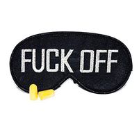 Simply FCK Off Sleep Mask Mature Eye Mask for Sleeping Night Mask with Embroidery Eye Cover for Sleeping Eye Sleep Mask Sleeping Blinders