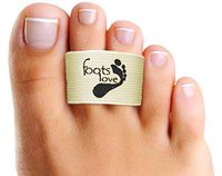 Foots Love - Broken Toe Wraps. Crooked Toe Separator-Hammer Toe Straightener Splints.The Only Copper Align, Protect & Heal Wrap. Even Better Now with NO Slip !