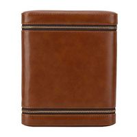 Cigar Humidor 6 Holes Travel Outdoor Humidor Case Cedar Wood Lined Cigar Humidor Portable Light Weight Cigar Box Gift Set (Brown)