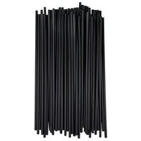 Choice Stirrers/Sip Straws for Coffee, Cocktail 7 1/2" Unwrapped (Black, 1 000)