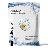 Omega 3 Fish Oil - Enteric Coated, 1200mg EPA + 900mg DHA, Pharmaceutical Grade, Burpless, 30 Counts - Sample Pack